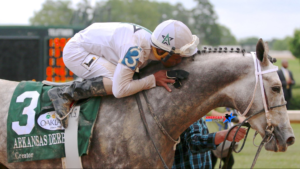 Ricardo Santana Jr and Creator after the Arkansas Derby