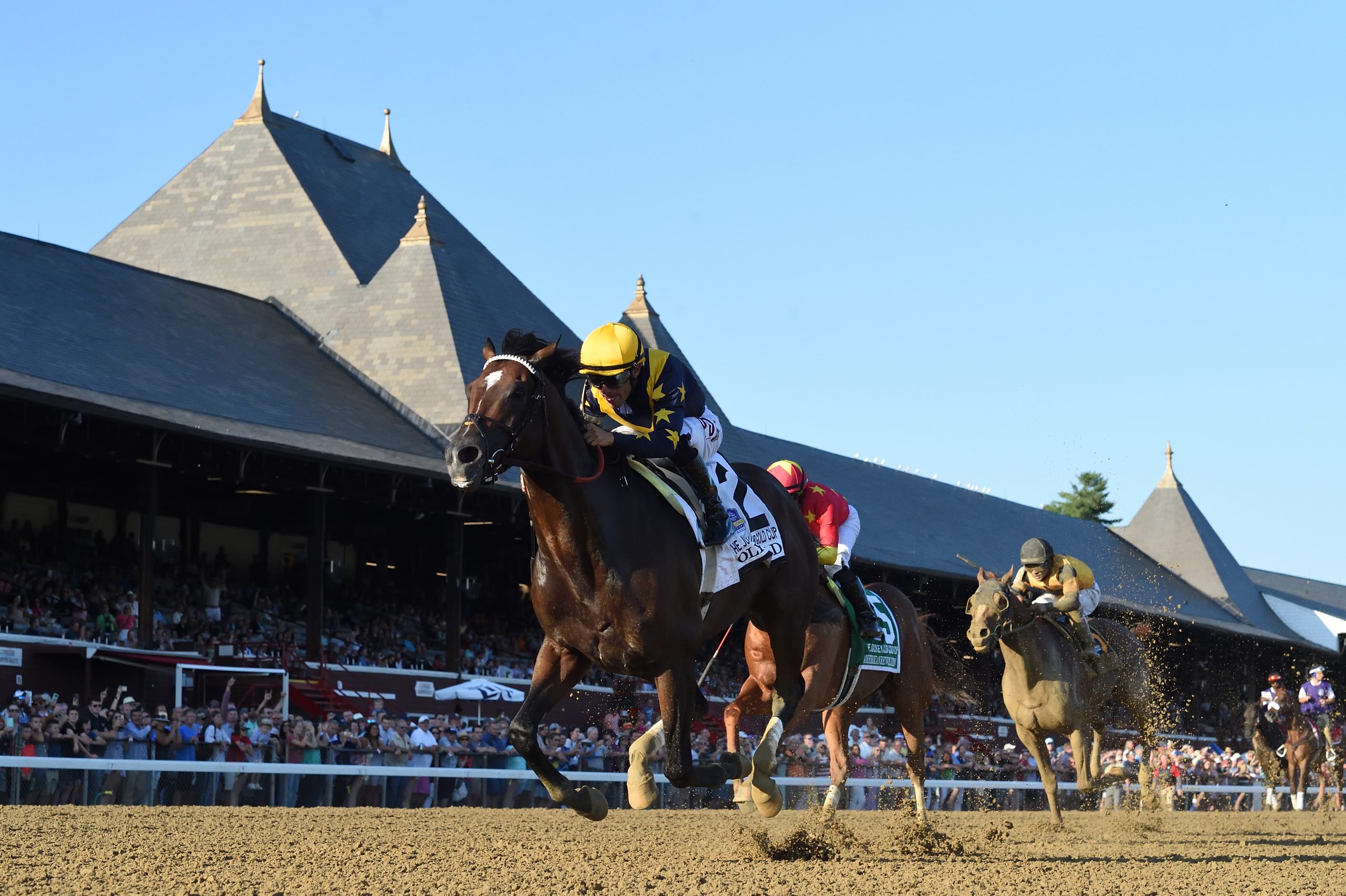 Olympiad Garners 105 Beyer in Jockey Club Gold Cup Score Past The Wire