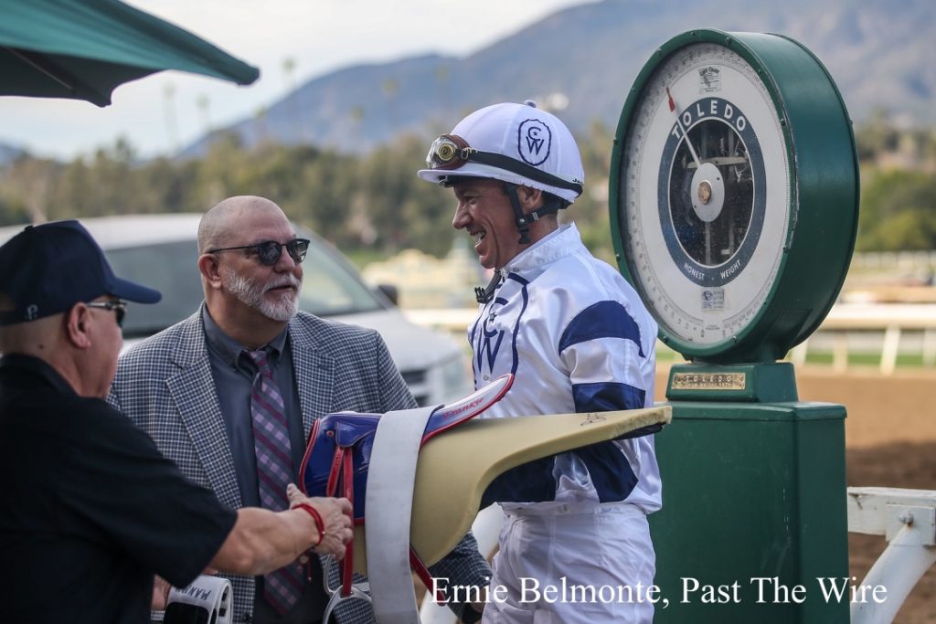 Frankie Dettori weighs in, Ernie Belmonte, Past The Wire