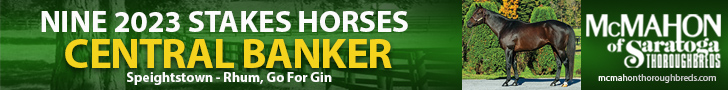 MT: McMahon Thoroughbreds Central Banker Banner (ad)