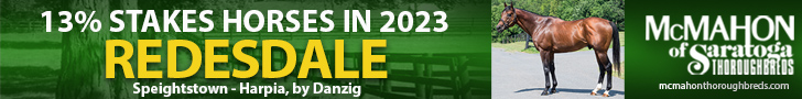 MT: McMahon Thoroughbreds Redesdale Banner (ad)