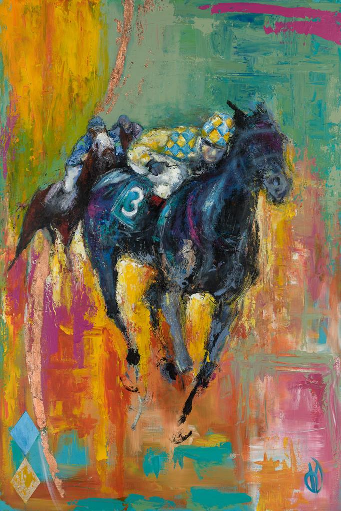 2022 Del Mar Program Painting by Heather Roddy