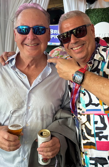 Rick Dutrow (right) and Jonathan Stettin. (Past The Wire)