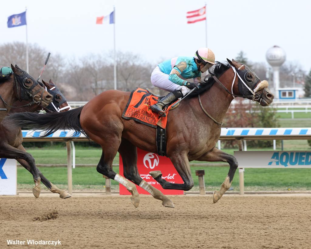 Doppelganger taking the Grade 1 Carter. (Walter Wlodarczyk)