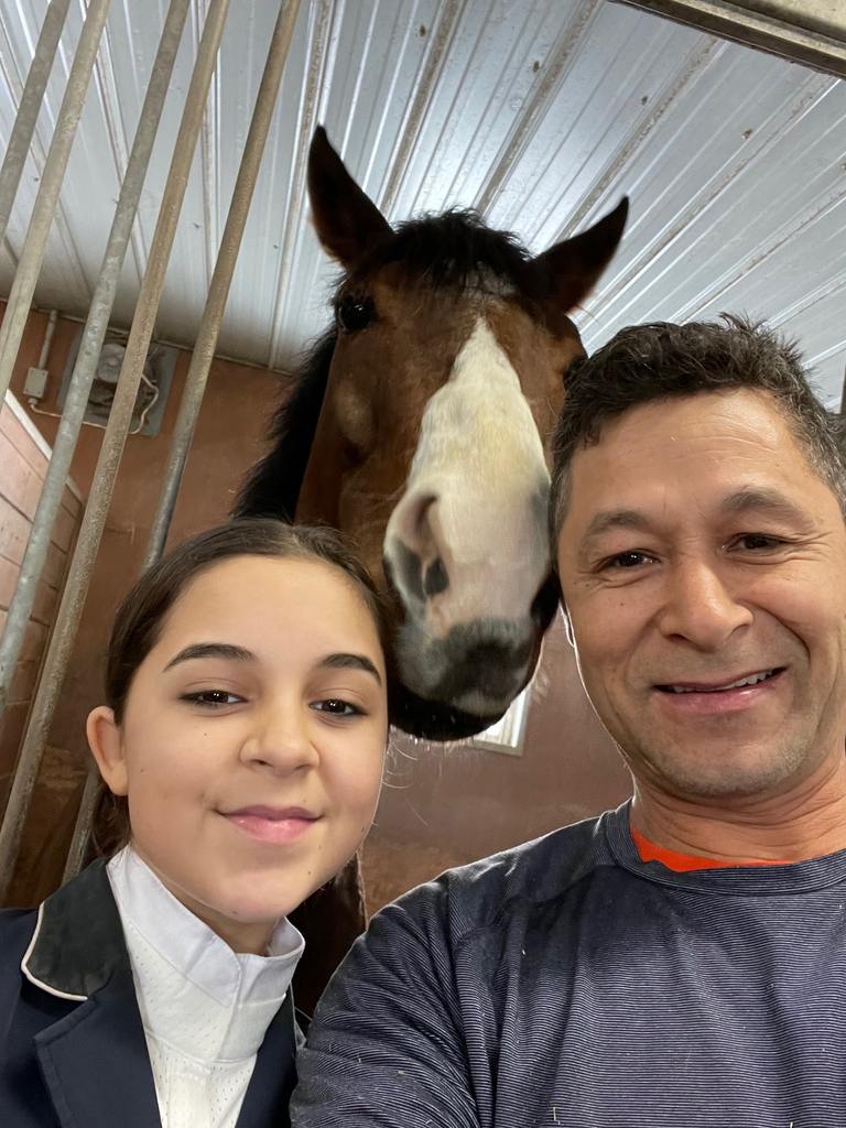 Harold and his daughter Sarah. (photo courtesy of Harold Ladouceur)