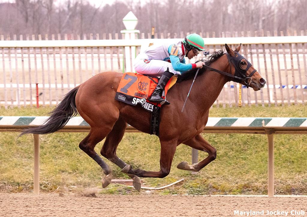 Speedyness scoring the Miracle Wood. (Jim McCue/MJC)