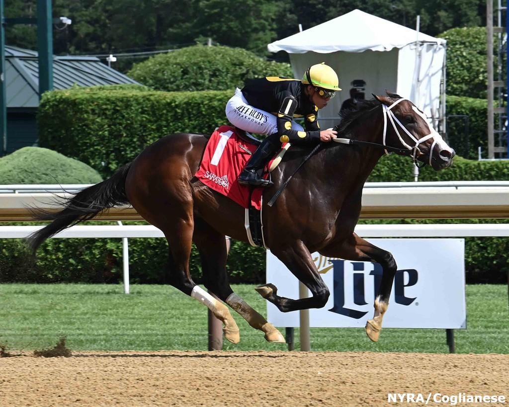 Under Who's Radar breaks his maiden on debut July 19 at Saratoga (NYRA/Coglianese)