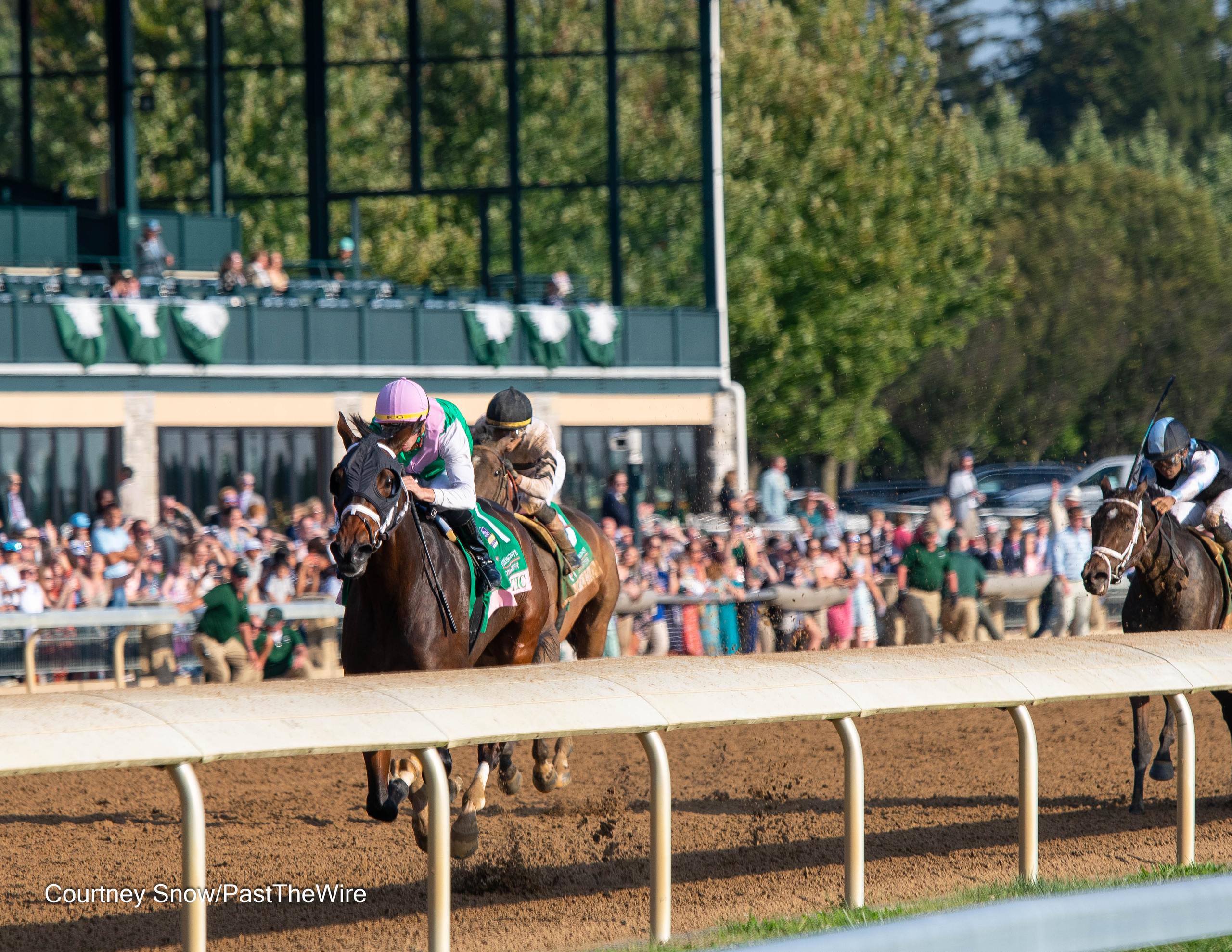 Horse racing is a sport with lots of fans