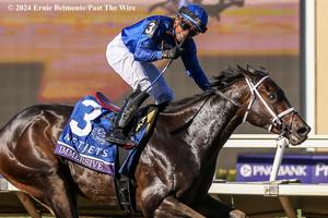 Immersive scoring the BC Juvenile Fillies. (Ernie Belmonte/Past The Wire)