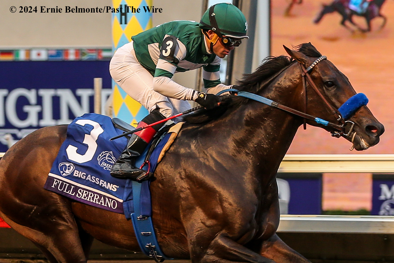 Full Serrano Secures Victory in Breeders’ Cup Dirt Mile Past The Wire