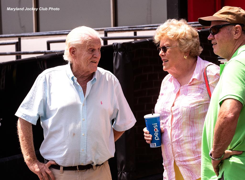 Jenkins with owner Ellen Charles. (Maryland Jockey Club Photo)