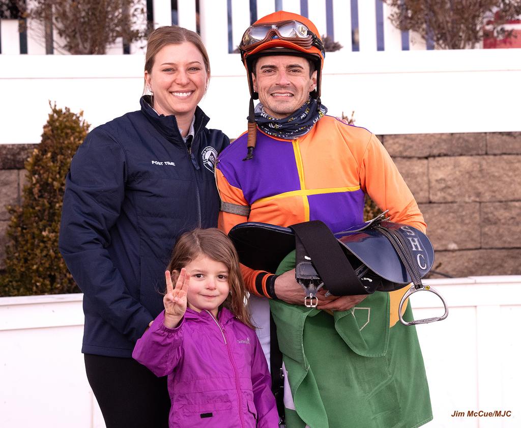 Brittany Russell (left) and Sheldon Russell with daughter Edy. (Jim McCue/MJC)