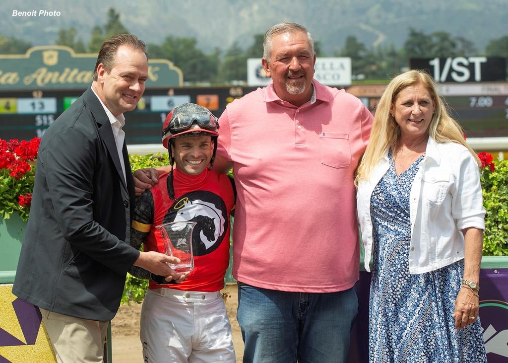 Trainer Glatt, Umberto Rispoli and connections. (Benoit Photo)