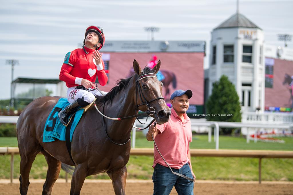 Junior Alvarado grateful for the win. (Jenny Doyle/Past The Wire)