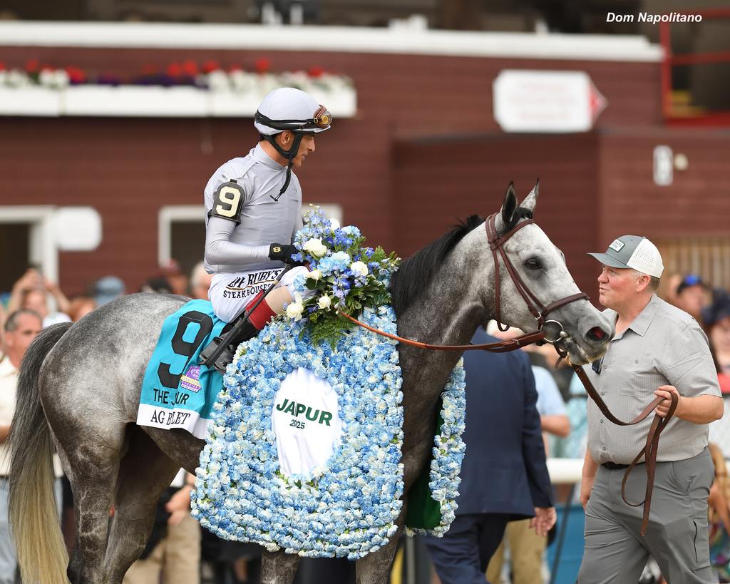 Ag Bullet with Hall of Famer John Velazquez up. (Chelsea Durand)