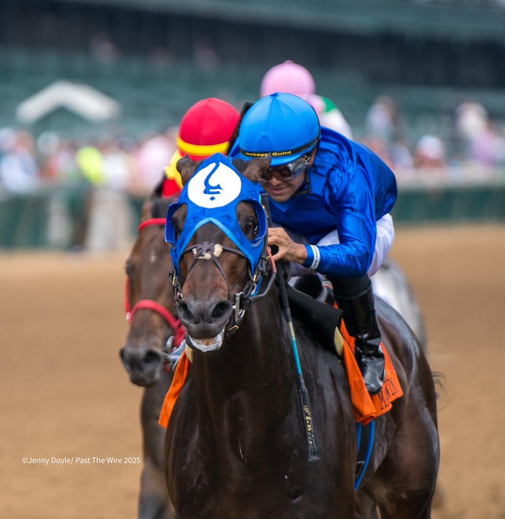 Godolphin's East Avenue scored the Matt Winn. (Jenny Doyle/Past The Wire)
