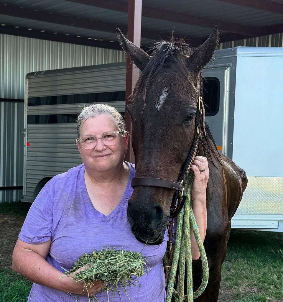 Tyler’s Sensation with Kathy. (photo courtesy of The Bridge Sanctuary)