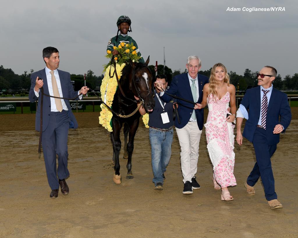 Elated connections. (Adam Coglianese/NYRA)