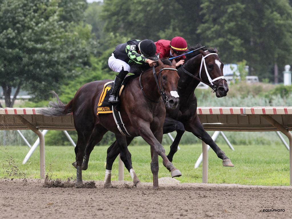 Surface to Air duels Just a Touch for the lead and the victory. (aylor Ejdys/EQUI-PHOTO)