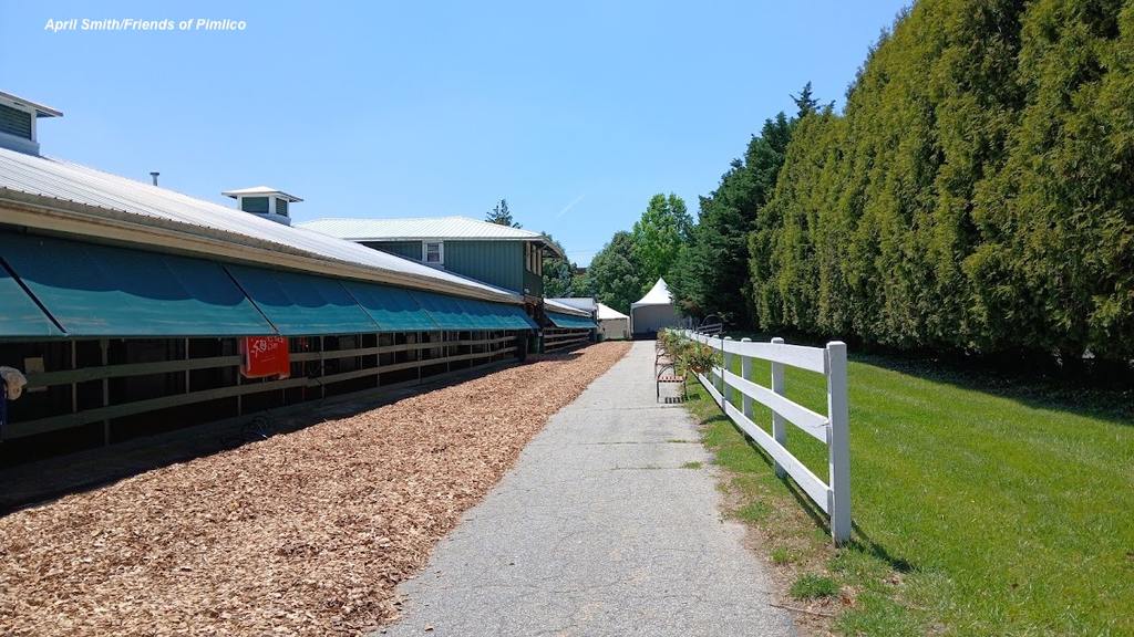 Outside of the stakes barn. (April Smith/Friends of Pimlico)