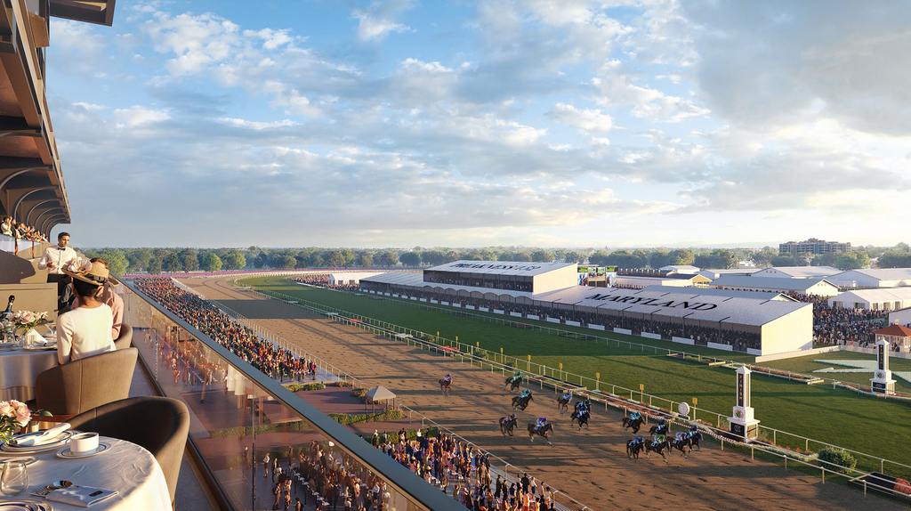 The view of the infield from a luxury box. (MSA Image)