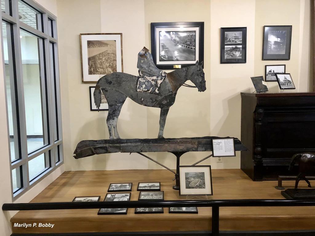The weathervane at the top of the Old Members Clubhouse was all that remained from the 1966 fire. (Marilyn P. Bobby)