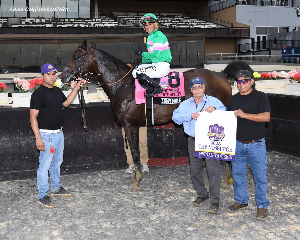 Happy connections heading to the Breeders’ Cup. (Adam Coglianese/NYRA)
