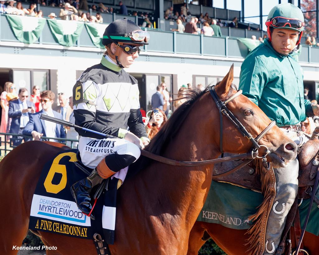 Heading to the winner’s circle. (Keeneland Photo)