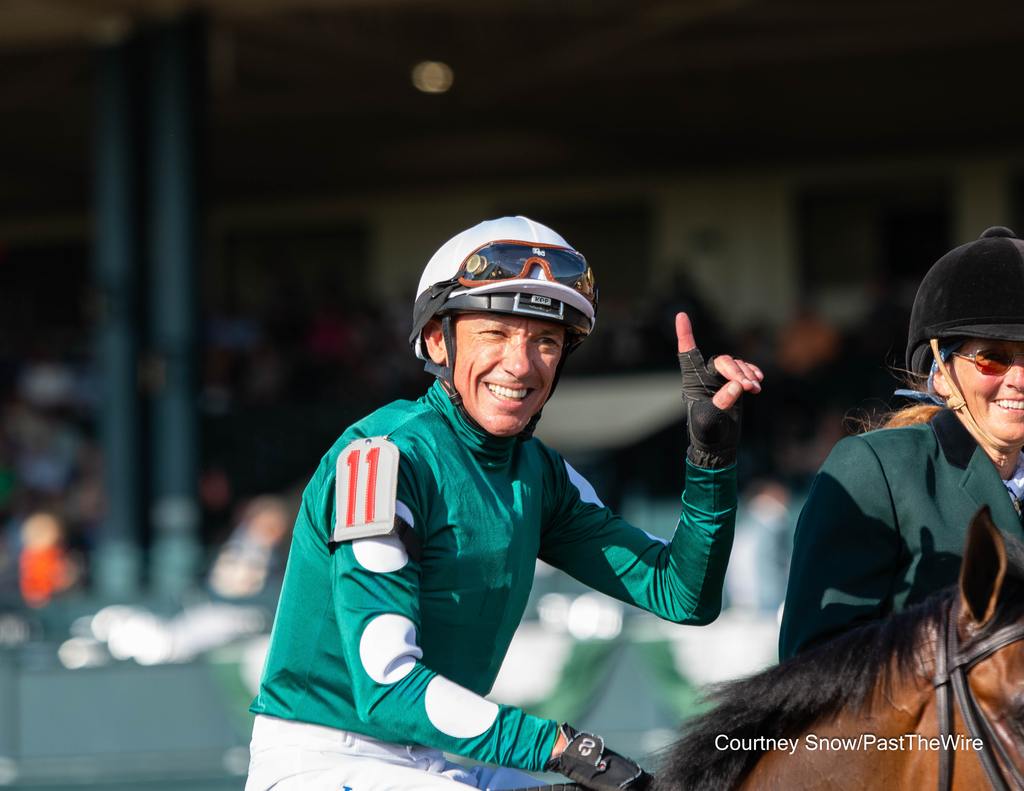 Dettori gets back-to-back Jessamine Stakes. (Courtney Snow/Past The Wire)