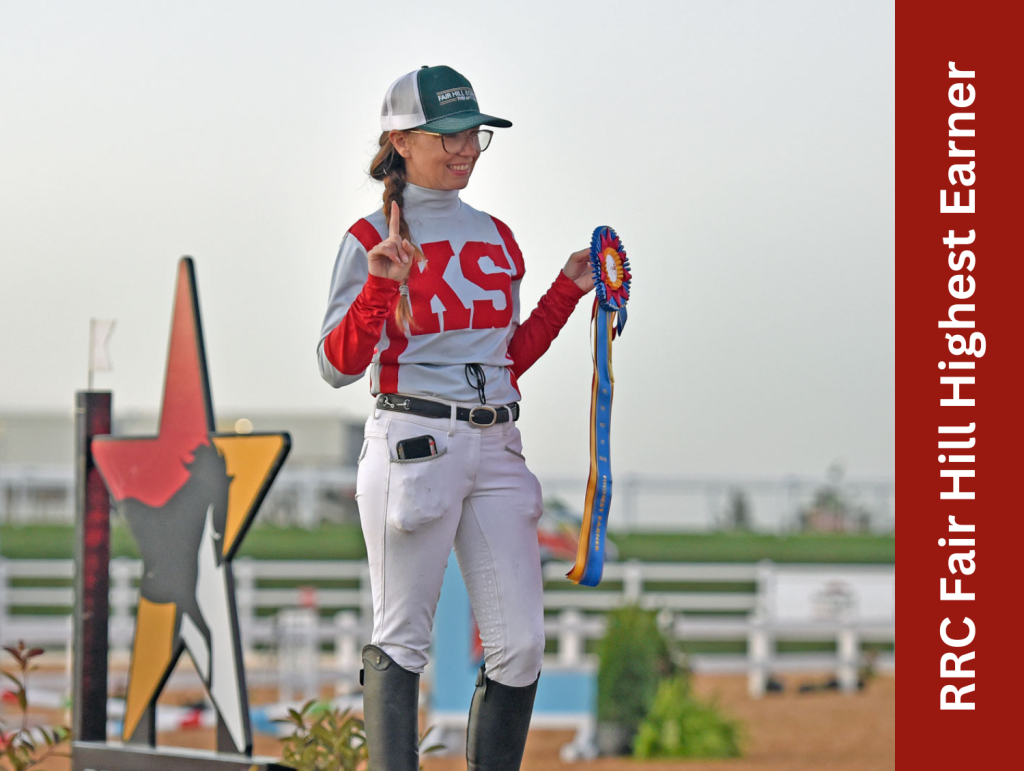RRC Fair Hill Highest Earner Michelle Hurley and Call Provision. (Maggie Kimmitt Photo)