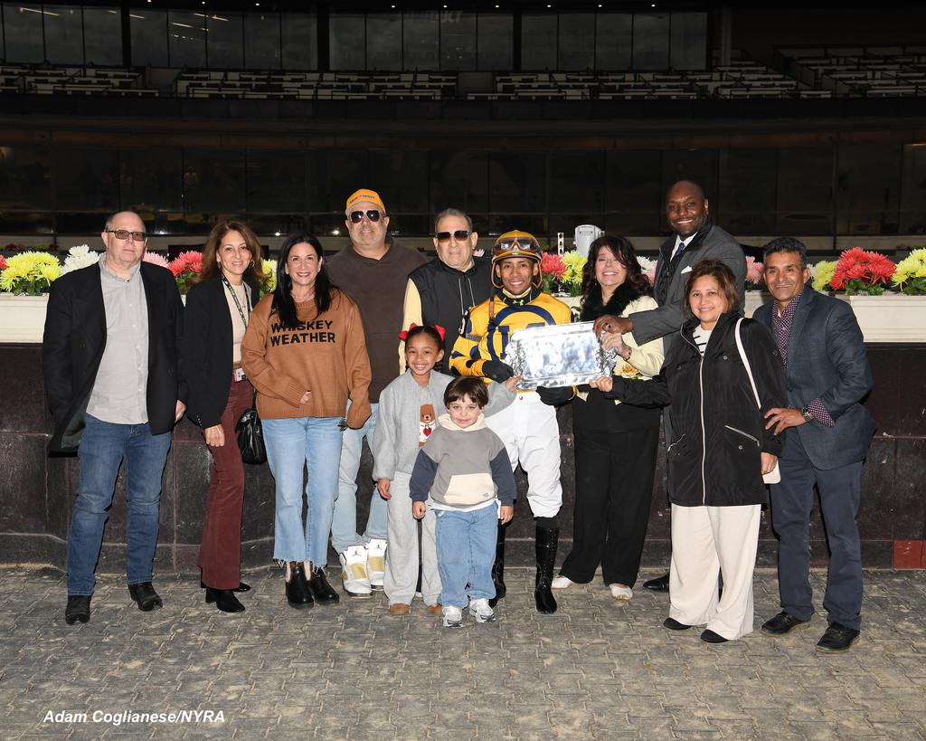 Winner’s circle celebration. (Adam Coglianese/NYRA)