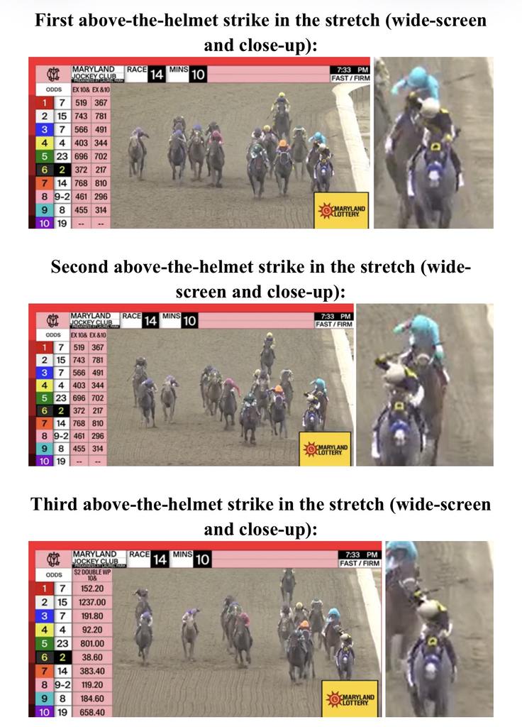 “Broadcast stills from the Preakness Stakes telecast reviewed by Past The Wire”